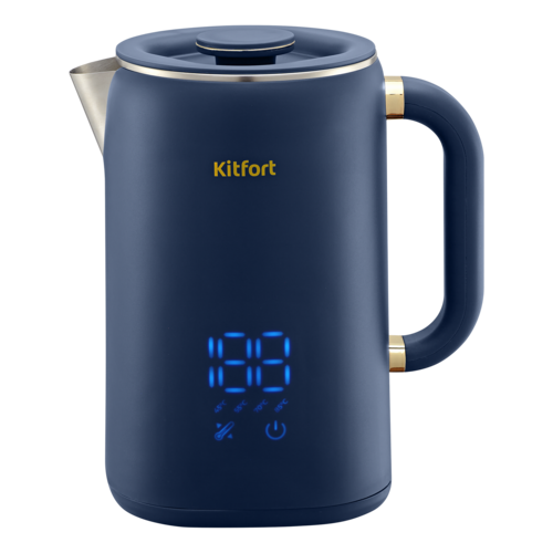 Купить Электрочайник Kitfort КТ-6749 синий в интернет-магазине DNS. Характеристики, цена Kitfort КТ-6749 | 9313459.
