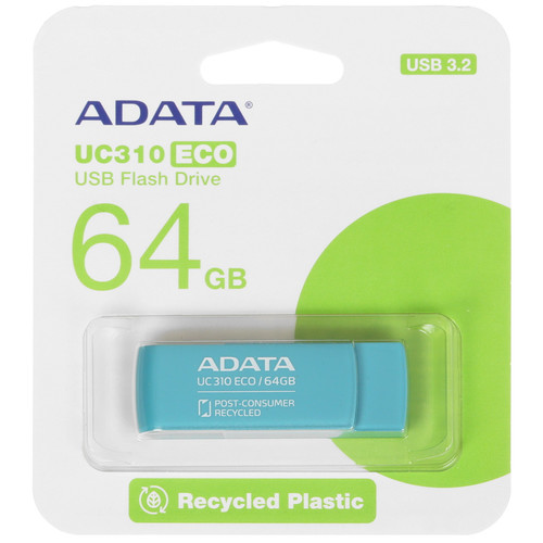 Купить Память USB Flash 64 ГБ AData UC310 ECO [UC310E-64G-RGN] в интернет-магазине DNS. Характеристики, цена AData UC310 ECO | 5444798.