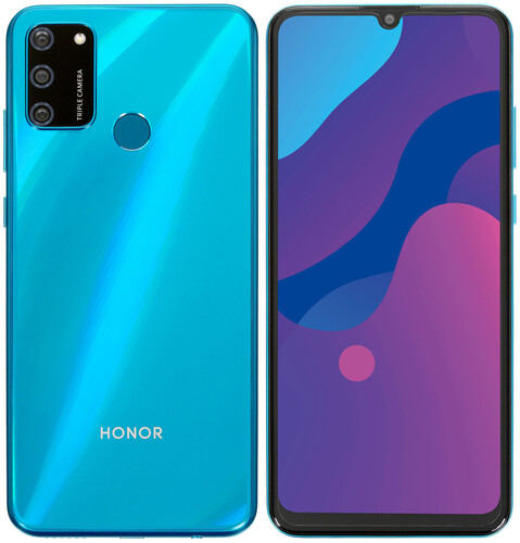 Купить 6.3" Смартфон HONOR 9A 64 ГБ голубой в интернет-магазине DNS. Характеристики, цена HONOR 9A | 1644602.