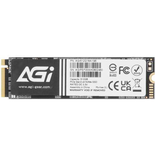 Купить 512 ГБ M.2 NVMe накопитель AGI AI198 [AGI512G16AI198] в интернет-магазине DNS. Характеристики, цена AGI AI198 | 5368829.