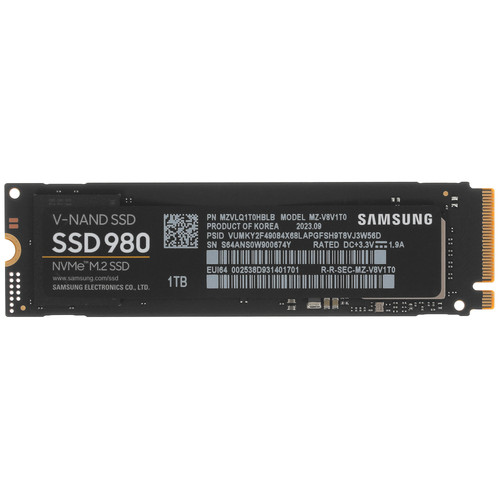 Купить 1000 ГБ M.2 NVMe накопитель Samsung 980 [MZ-V8V1T0BW] в интернет-магазине DNS. Характеристики, цена Samsung 980 | 5436907.