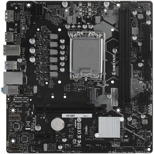 Купить Материнская плата Biostar H610MS в интернет-магазине DNS. Характеристики, цена Biostar H610MS | 5495820.