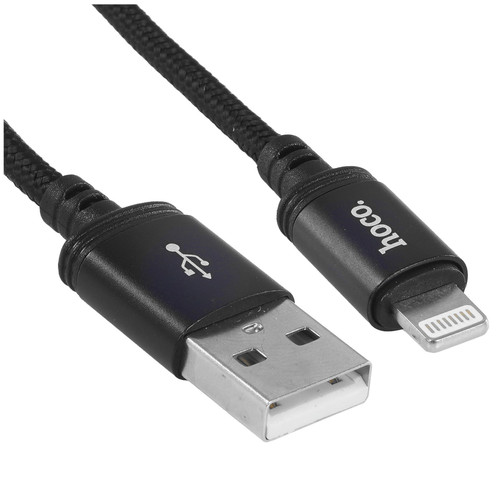 Купить Кабель Hoco Lightning 8-pin - USB Type-A черный в интернет-магазине DNS. Характеристики, цена Hoco X89 | 9238198.