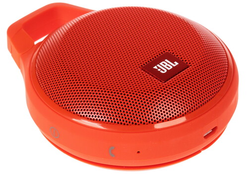 Купить Колонка портативная JBL Clip + [1x 3,2 Вт, Bluetooth, AUX, время работы - 5 ч,оранжевый] в интернет-магазине DNS. Характеристики, цена  | 1054715.