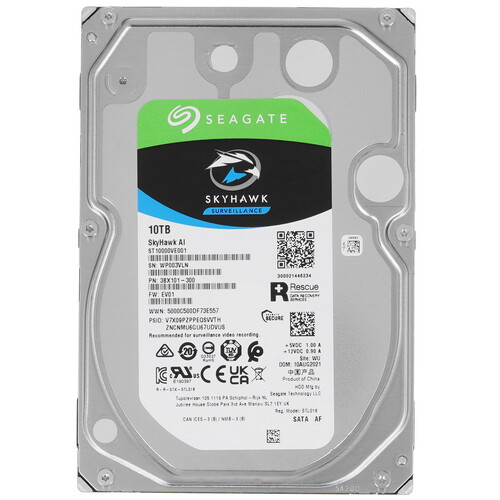Купить 10 ТБ Жесткий диск Seagate SkyHawk AI [ST10000VE001] в интернет-магазине DNS. Характеристики, цена Seagate SkyHawk AI | 4869531.