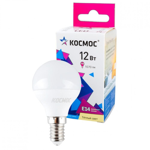Купить Комплект светодиодных ламп Космос LED12wGL45E1430_4 в интернет-магазине DNS. Характеристики, цена Космос LED12wGL45E1430_4 | 5651938.
