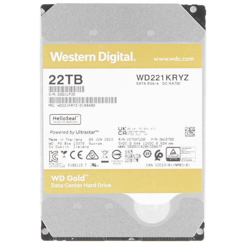 Купить 22 ТБ Жесткий диск WD Gold [WD221KRYZ] в интернет-магазине DNS. Характеристики, цена WD Gold | 5436458.