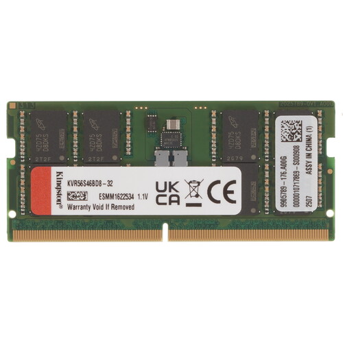 Купить Оперативная память SODIMM Kingston ValueRAM [KVR56S46BD8-32] 32 ГБ в интернет-магазине DNS. Характеристики, цена Kingston ValueRAM | 5620808.