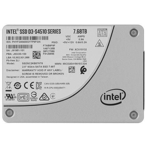 Купить Серверный SSD Intel D3-S4510 Series [SSDSC2KB076T801] в интернет-магазине DNS. Характеристики, цена Intel D3-S4510 Series | 4737488.