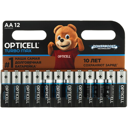 Купить Батарейка Opticell Turbo Max AA (LR6/ER14505/FR6/R6P) в интернет-магазине DNS. Характеристики, цена Opticell Turbo Max | 5642142.