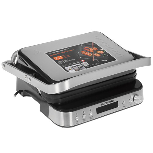 Купить Гриль Redmond SteakMaster RGM-M819D серебристый в интернет-магазине DNS. Характеристики, цена Redmond SteakMaster RGM-M819D | 5348098.