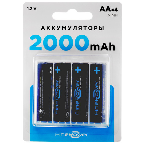 Купить Аккумулятор Finepower AA 2000 мА*ч в интернет-магазине DNS. Характеристики, цена Finepower AA | 5410544.