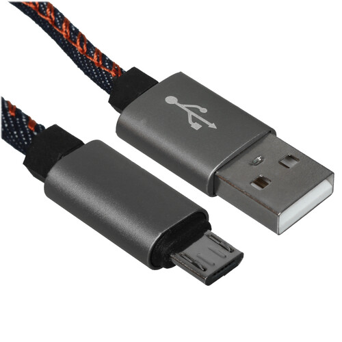 Купить Кабель REXANT micro USB-B - USB Type-A синий 1 м в интернет-магазине DNS. Характеристики, цена REXANT | 5479546.