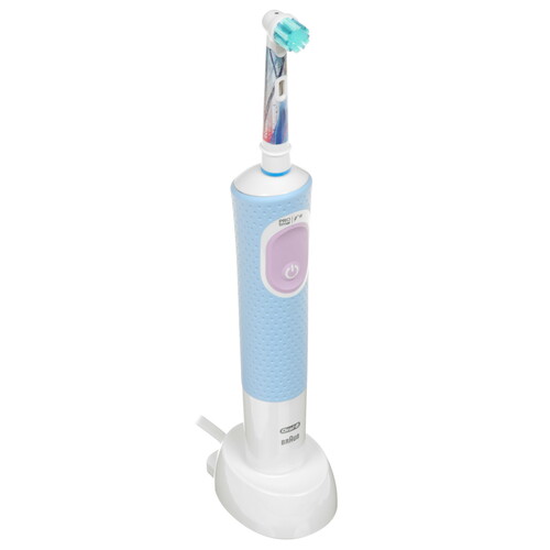 Купить Электрическая зубная щетка Braun Oral-B Vitality Pro D103.413.2K Frozen голубой в интернет-магазине DNS. Характеристики, цена Braun Oral-B Vitality Pro D103.413.2K Frozen | 5606554.