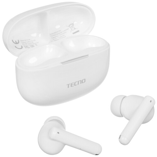 Купить Наушники TWS Tecno Buds 4 Air  белый 2024 в интернет-магазине DNS. Характеристики, цена Tecno Buds 4 Air | 5484941.