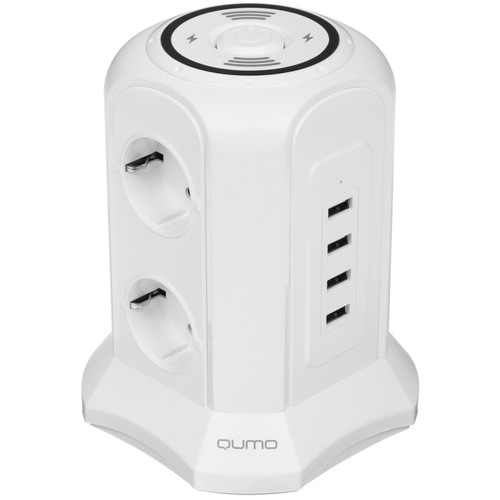 Купить Сетевой фильтр Qumo Power Tower Pro SFU2 белый в интернет-магазине DNS. Характеристики, цена Qumo Power Tower Pro SFU2 | 5489817.