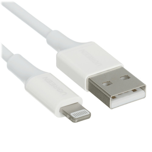 Купить Кабель Ugreen Lightning 8-pin - USB Type-A белый в интернет-магазине DNS. Характеристики, цена Ugreen US155 | 9983414.