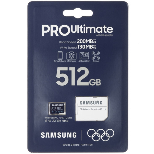Купить Карта памяти Samsung PRO Ultimate microSDXC 512 ГБ [MB-MY512SA/WW] в интернет-магазине DNS. Характеристики, цена  | 5456337.