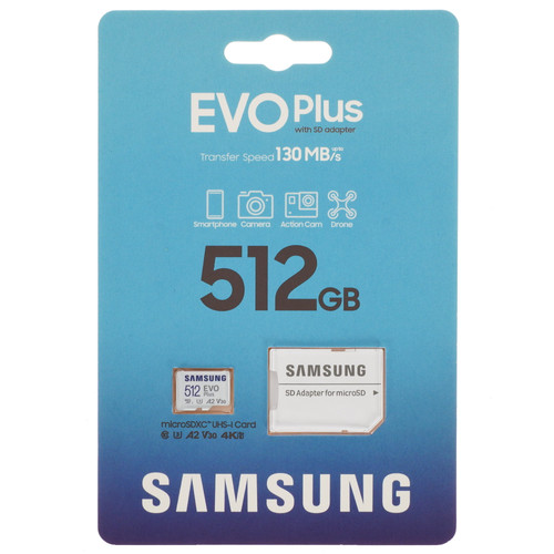 Купить Карта памяти Samsung EVO Plus microSDXC 512 ГБ [MB-MC512KA/EU] в интернет-магазине DNS. Характеристики, цена  | 5053159.