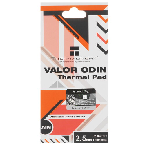 Купить Термопрокладка  Thermalright Valor Odin [VALOR-ODIN-95X50-2.5] в интернет-магазине DNS. Характеристики, цена Thermalright Valor Odin | 9120266.