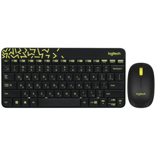 Купить Клавиатура+мышь беспроводная   Logitech MK240 Nano Black черный в интернет-магазине DNS. Характеристики, цена Logitech MK240 Nano Black | 5074610.