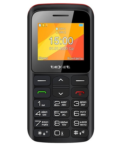 Купить Сотовый телефон teXet TM-B323 черный/красный, черный в интернет-магазине DNS. Характеристики, цена teXet TM-B323 | 4703375.