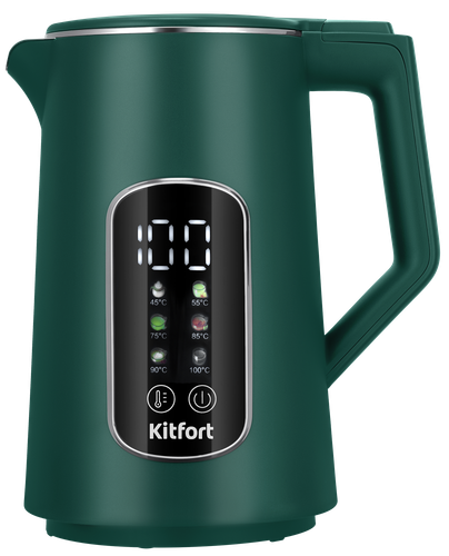 Купить Электрочайник Kitfort КТ-8726 зеленый в интернет-магазине DNS. Характеристики, цена Kitfort КТ-8726 | 9306843.