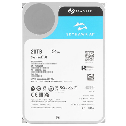 Купить 20 ТБ Жесткий диск Seagate SkyHawk AI [ST20000VE002] в интернет-магазине DNS. Характеристики, цена Seagate SkyHawk AI | 5452631.