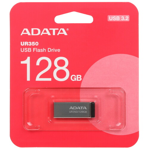 Купить Память USB Flash 128 ГБ Adata UR350 [UR350-128G-RSR/BK] в интернет-магазине DNS. Характеристики, цена Adata UR350 | 5450334.
