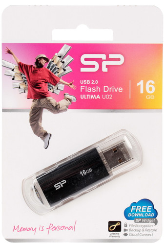 Купить Память USB Flash 16 ГБ Silicon Power Ultima U02 [SP016GBUF2U02V1K] в интернет-магазине DNS. Характеристики, цена Silicon Power Ultima U02 | 1064289.