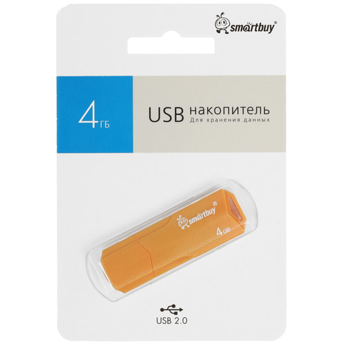 Купить Память USB Flash 4 ГБ Smartbuy Clue [SB4GBCLU-Y] в интернет-магазине DNS. Характеристики, цена Smartbuy Clue | 9055324.