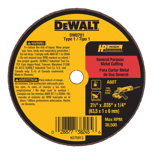 Купить Диск отрезной DeWalt DW8701 в интернет-магазине DNS. Характеристики, цена DeWalt DW8701 | 5939754.