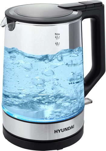 Купить Электрочайник Hyundai HYK-G8808 черный в интернет-магазине DNS. Характеристики, цена Hyundai HYK-G8808 | 9091254.