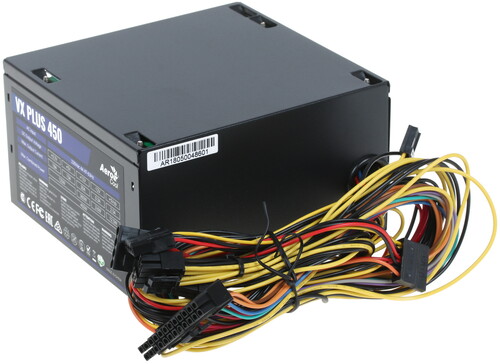 Купить Блок питания AeroCool VX PLUS 450W [VX-450 PLUS] черный в интернет-магазине DNS. Характеристики, цена AeroCool VX PLUS 450W | 1217707.