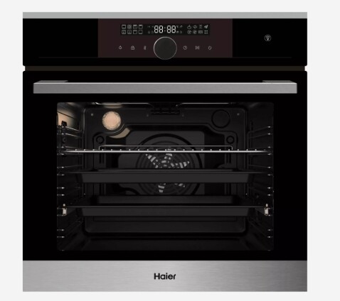 Купить Электрический духовой шкаф Haier HOX-FP5RABX серебристый в интернет-магазине DNS. Характеристики, цена Haier HOX-FP5RABX | 9989885.