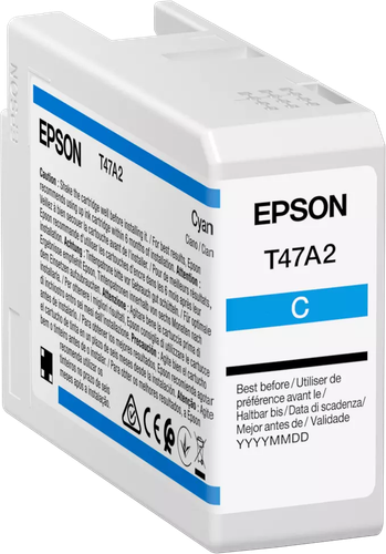 Купить Картридж Epson T47A2 голубой в интернет-магазине DNS. Характеристики, цена Epson T47A2 | 5459588.
