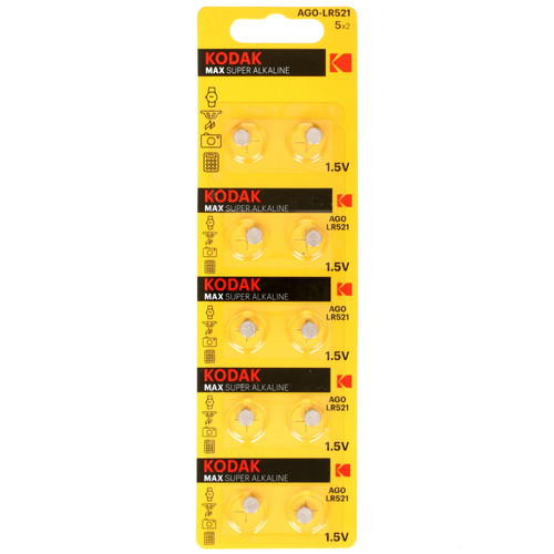 Купить Батарейка Kodak MAX LR63 (AG0/G0/LR521/379A/179) в интернет-магазине DNS. Характеристики, цена Kodak MAX | 4741278.