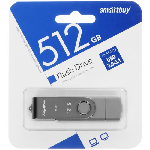 Купить Память OTG USB Flash 512 ГБ SmartBuy Twist Dual [SB512GB3DUOTWK] в интернет-магазине DNS. Характеристики, цена SmartBuy Twist Dual | 5440173.