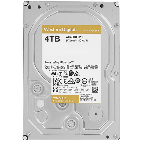 Купить 4 ТБ Жесткий диск WD Gold [WD4004FRYZ] в интернет-магазине DNS. Характеристики, цена WD Gold | 5600144.