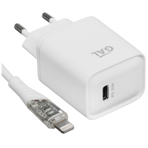 Купить Сетевое зарядное устройство GAL UC-5619/CU-5377 белый в интернет-магазине DNS. Характеристики, цена GAL UC-5619/CU-5377 | 5485295.