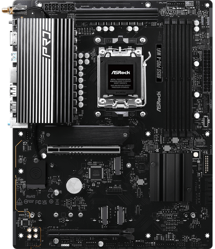 Купить Материнская плата ASRock B850 Pro-A WiFi в интернет-магазине DNS. Характеристики, цена ASRock B850 Pro-A WiFi | 9234051.