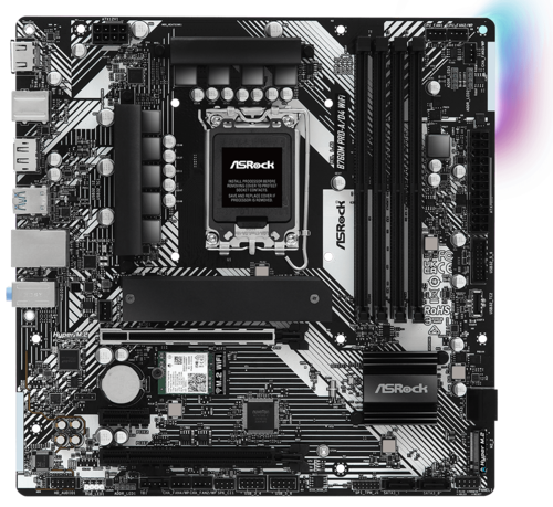 Купить Материнская плата ASRock B760M Pro-A/D4 WiFi в интернет-магазине DNS. Характеристики, цена ASRock B760M Pro-A/D4 WiFi | 5660303.