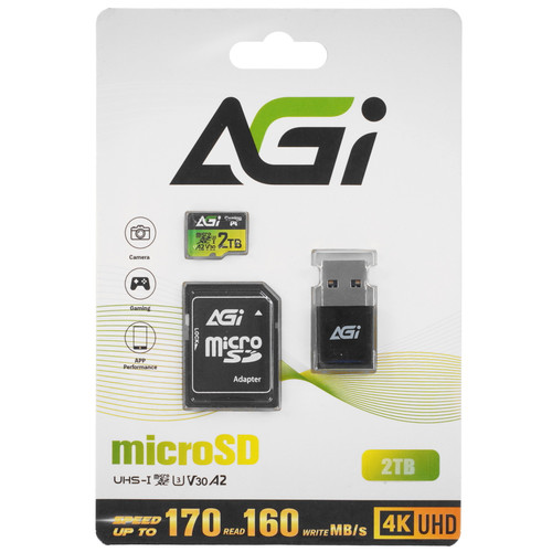 Купить Карта памяти AGI TF138 microSDXC 2048 ГБ [AGI2T0G2BTF138] в интернет-магазине DNS. Характеристики, цена  | 5471011.