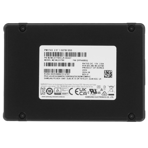 Купить 1920 ГБ Серверный SSD Samsung PM1733a [MZWLO1T9HCJR-00A07] в интернет-магазине DNS. Характеристики, цена Samsung PM1733a | 5605552.