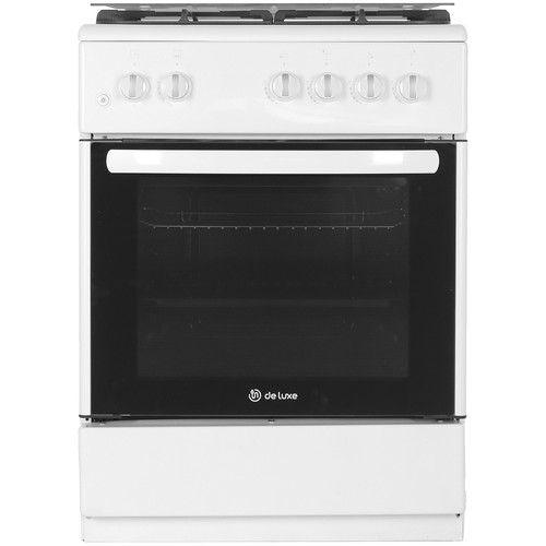 Купить Газовая плита De Luxe 606040.24-001г (КР) ЧР белый в интернет-магазине DNS. Характеристики, цена De Luxe 606040.24-001г (КР) ЧР | 8141505.