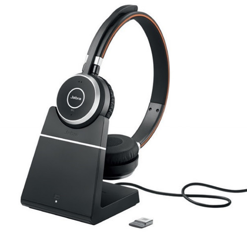 Купить Наушники беспроводные Jabra Evolve 65 ChargingStand Link370 StereoMS [охватывающие, Bluetooth 4.2, микр., до 37 ч, черный] в интернет-магазине DNS. Характеристики, цена  | 5358975.