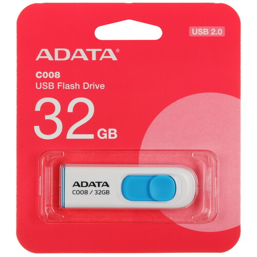 Купить Память USB Flash 32 ГБ ADATA C008 [AC008-32G-RWE] в интернет-магазине DNS. Характеристики, цена ADATA C008 | 5450082.