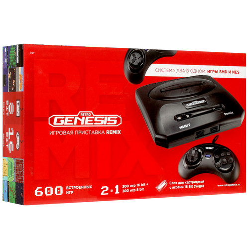Купить Ретро-консоль Retro Genesis Remix + 600 игр в интернет-магазине DNS. Характеристики, цена Retro Genesis Remix | 4724827.