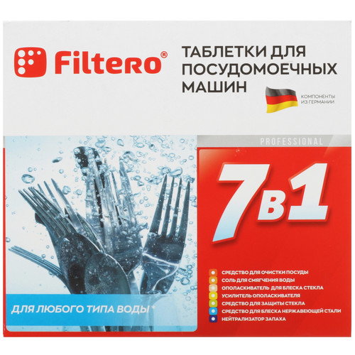 Купить Средство для ПММ Filtero 7 in 1 в интернет-магазине DNS. Характеристики, цена Filtero 7 in 1 | 5094408.