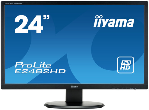 Купить Монитор Iiyama 24" ProLite E2482HD-B1 [1920x1080@60 Гц, TN, 5 мс, 1000:1, 250 кд/м2, 170°/160°, VGA (D-Sub), DVI-D] в интернет-магазине DNS. Характеристики, цена  | 1089524.
